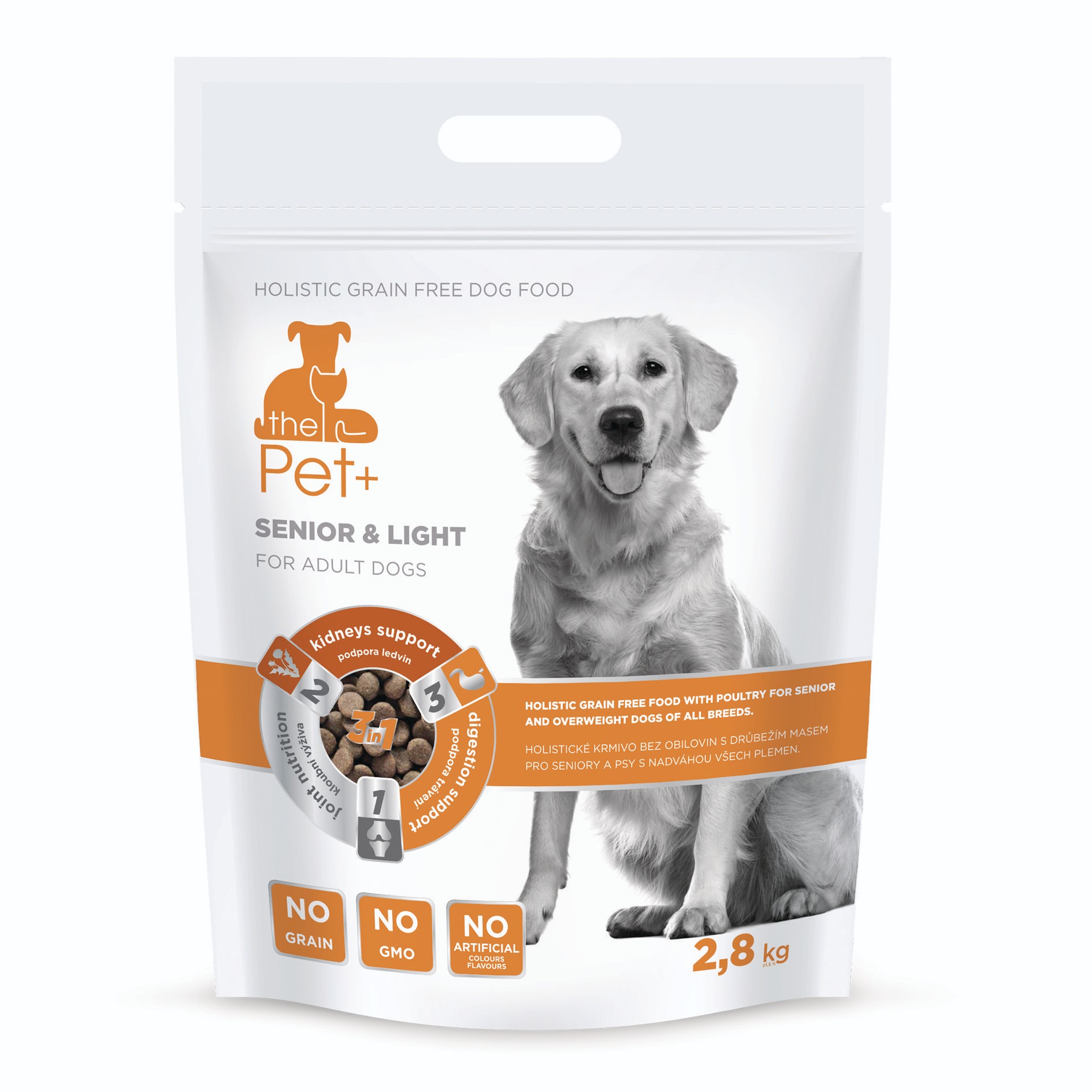 Svět zvířat - thePet+ Senior & Light kompletní krmivo pro psy 2,8 kg