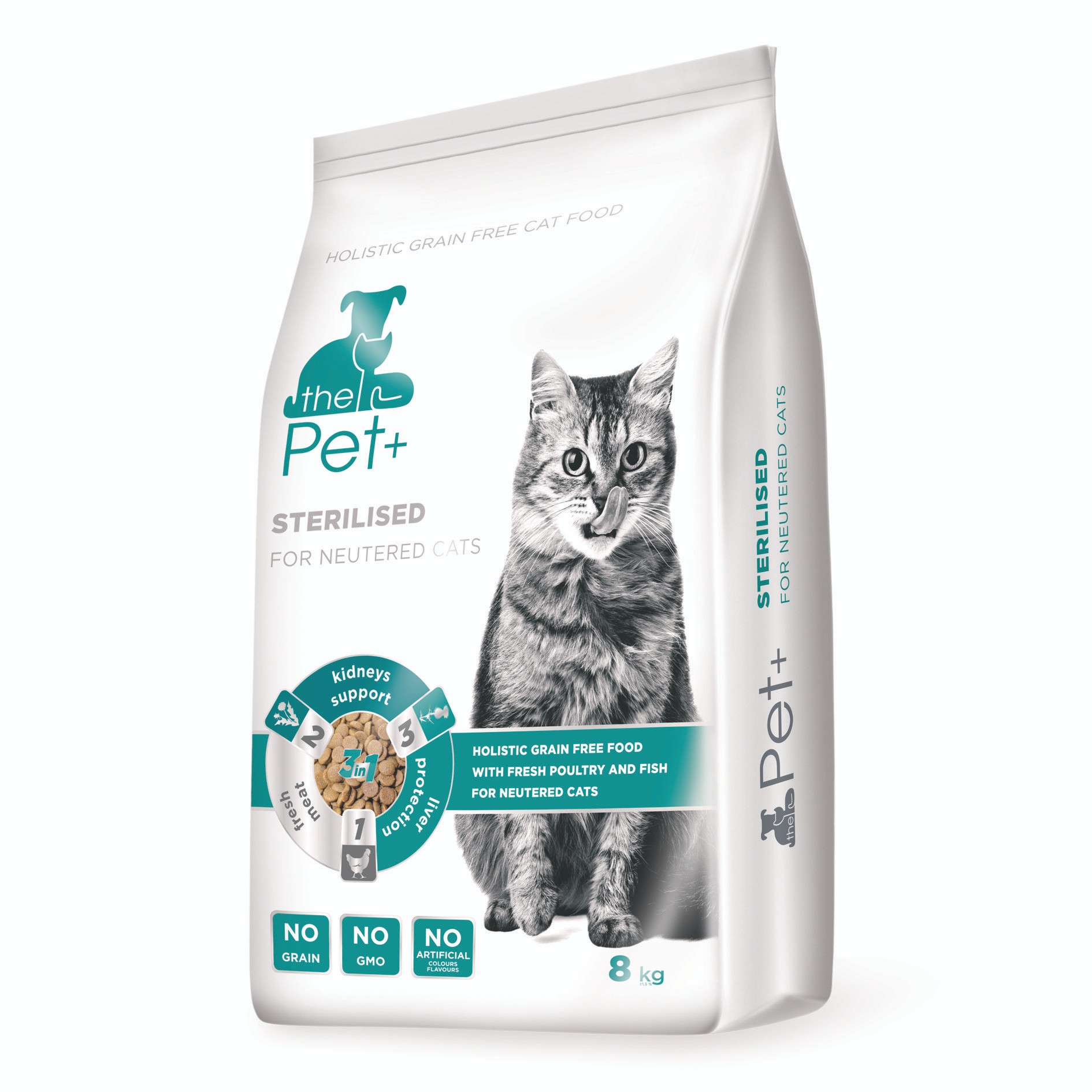 Svět zvířat - thePet+ Sterilised kompletní krmivo pro kastrované kočky 8 kg