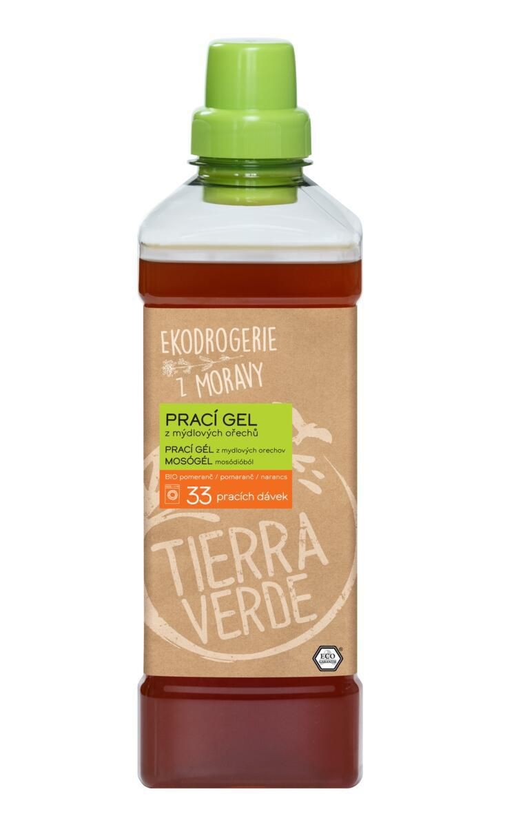 Drogerie a kosmetika - Tierra Verde Prací gel pomeranč 1l