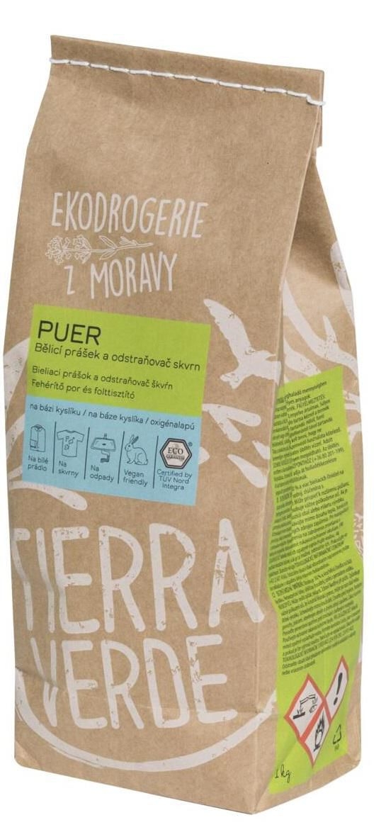 Drogerie a kosmetika - Tierra Verde Puer Bělící prášek 1kg