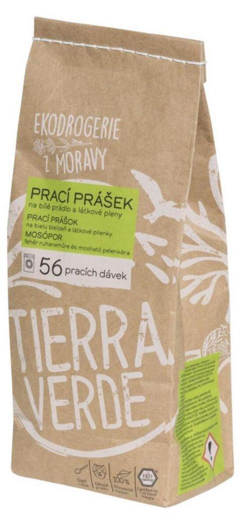 Drogerie a kosmetika - TierraVerde Prací prášek na bílé prádlo a pleny 850g