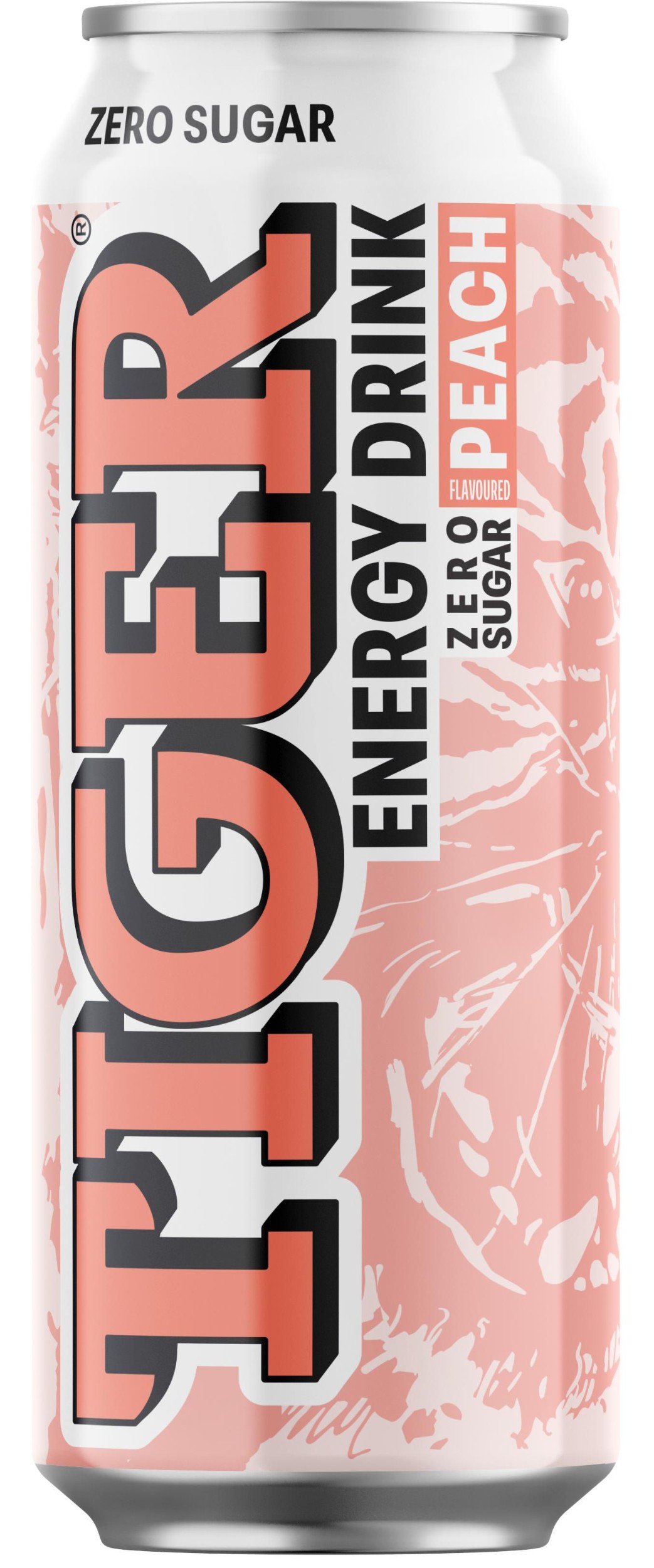 Nápoje - Tiger energy drink ZERO Peach flavoured 0,5L plech