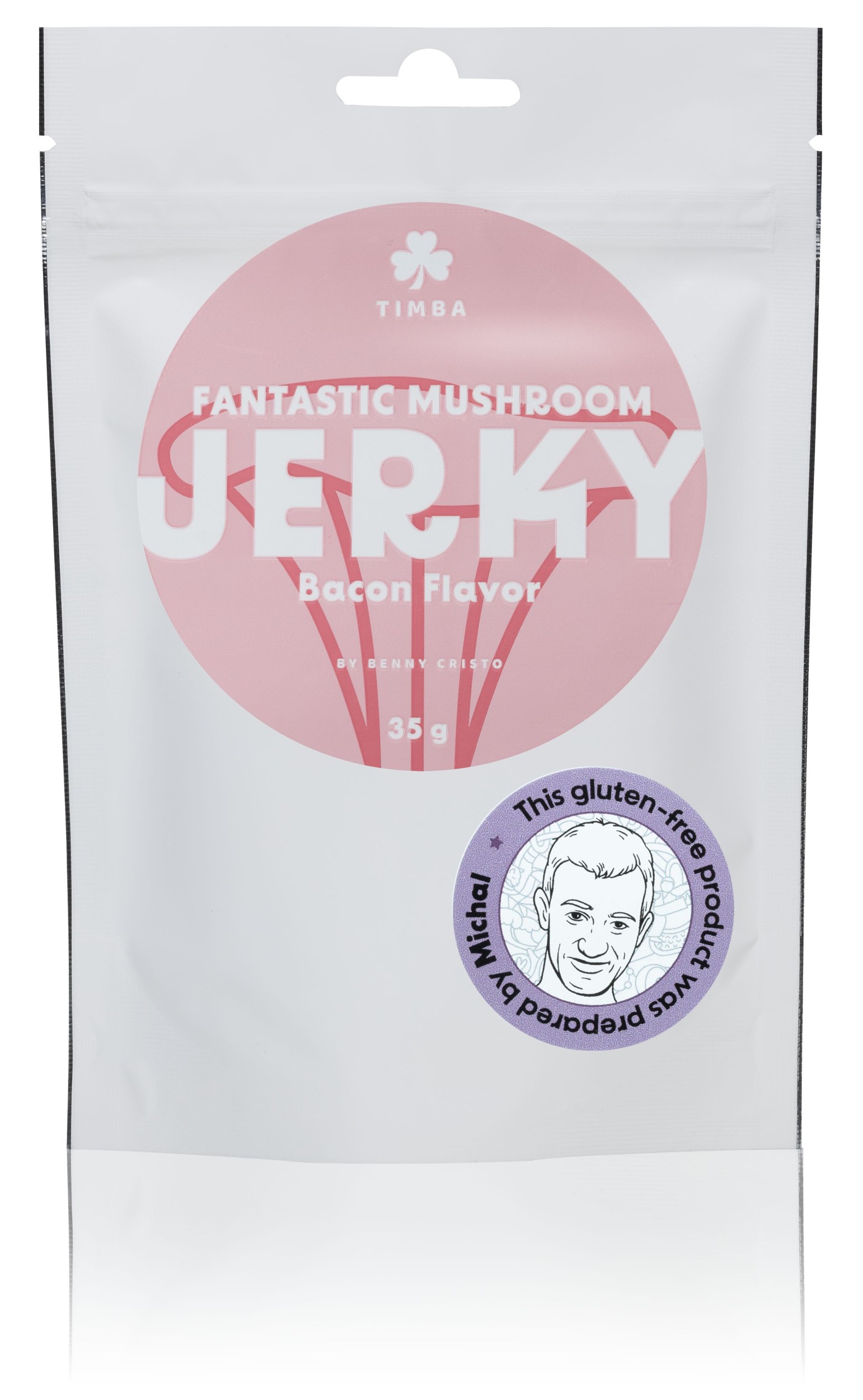 Zdravý svět - Timba Fantastic mushroom jerky  Bacon flavor 35g