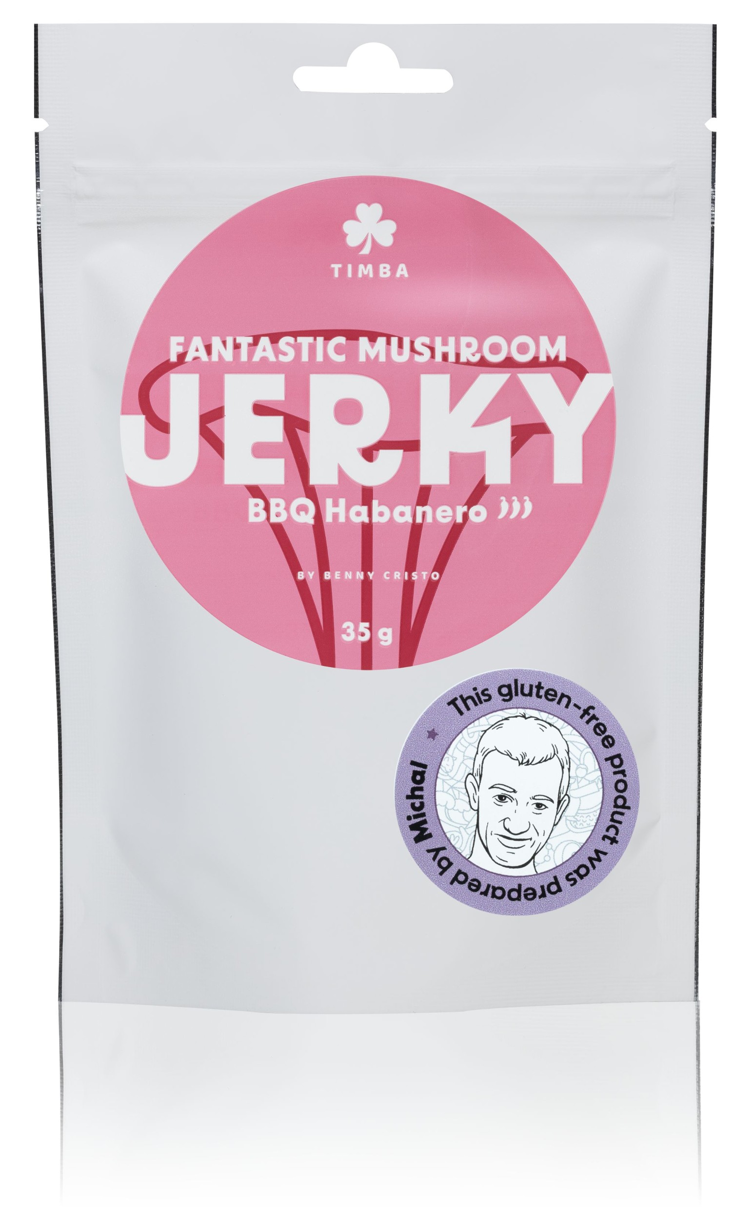 Zdravý svět - Timba Fantastic mushroom jerky BBQ Habanero 35g