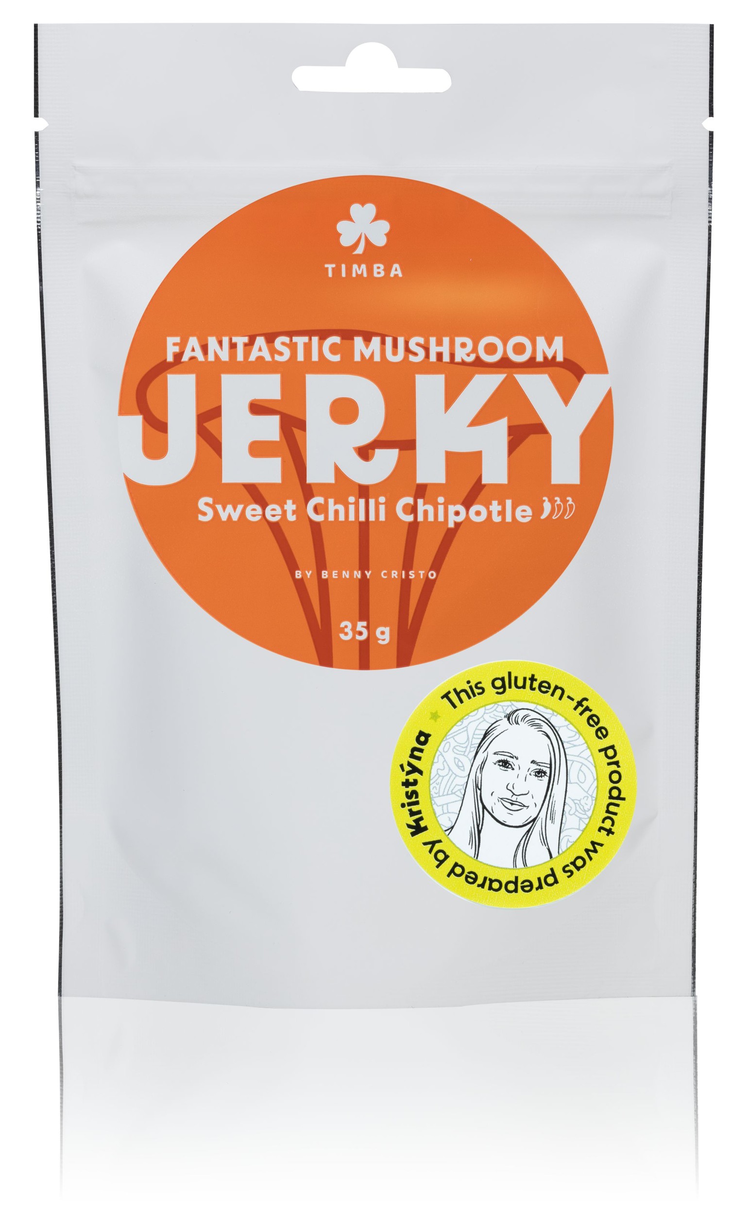 Zdravý svět - Timba Fantastic mushroom jerky Sweet chilli Chipotle 35g