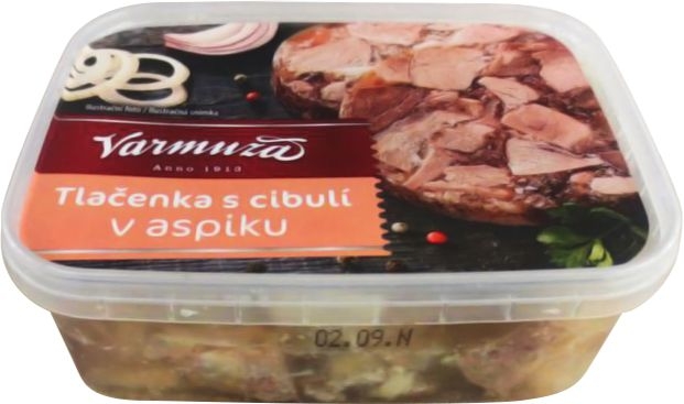 Uzeniny a lahůdky - Tlačenka s cibulí v aspiku 200 g