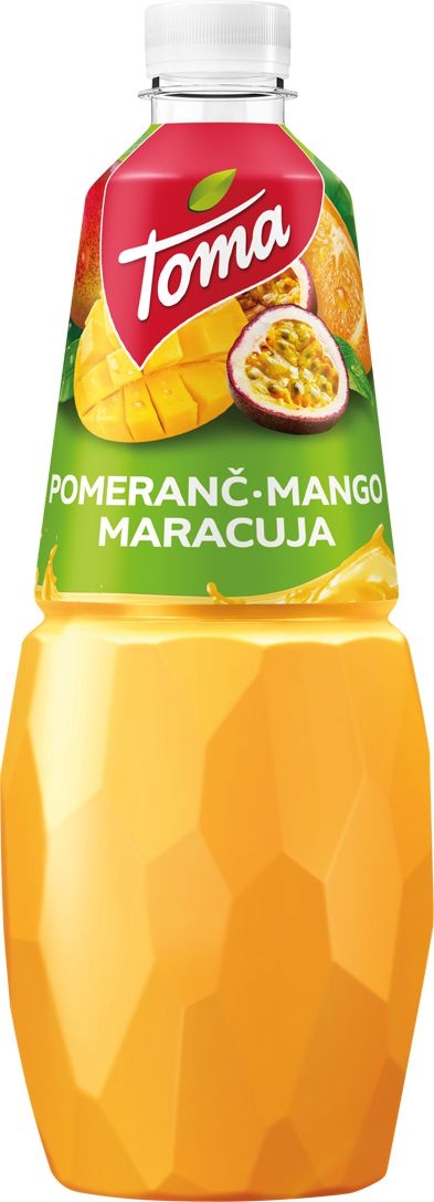 Nápoje - Toma Pomeranč-marakuja-mango 1 l