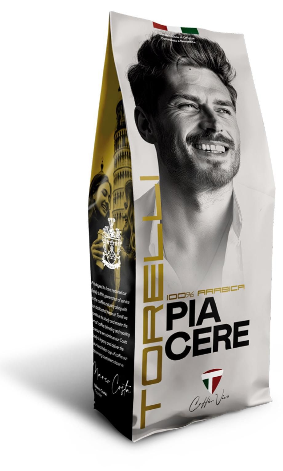 Nápoje - Torelli Piacera Zrnková káva 1kg