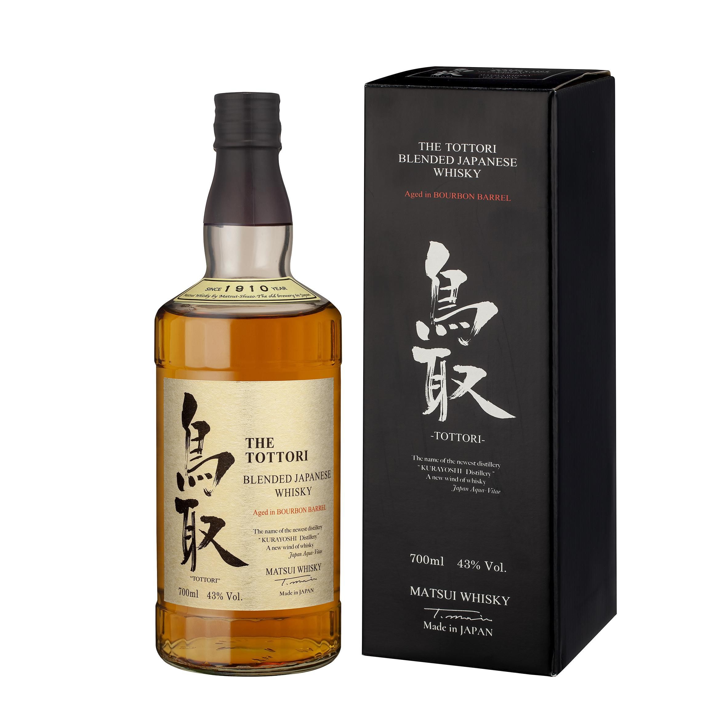 Nápoje - Tottori Japanese Whisky, Bourbon barrel 43% 0,7L