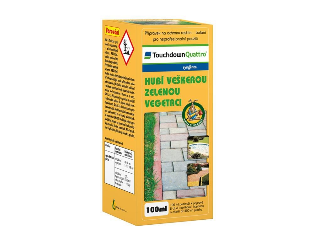 Domácnost a Zahrada - Touchdown Quattro 100ml/L4495/KR hubí veškerou zelenou vegetaci