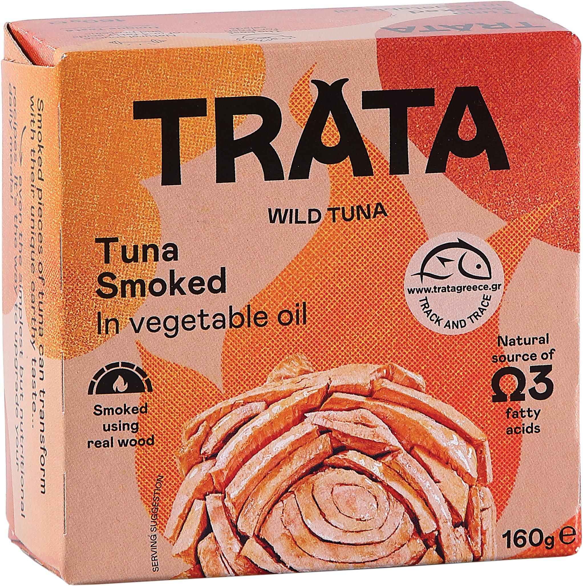 Trvanlivé potraviny - Trata Tuňák uzený v rostlinném oleji 160g
