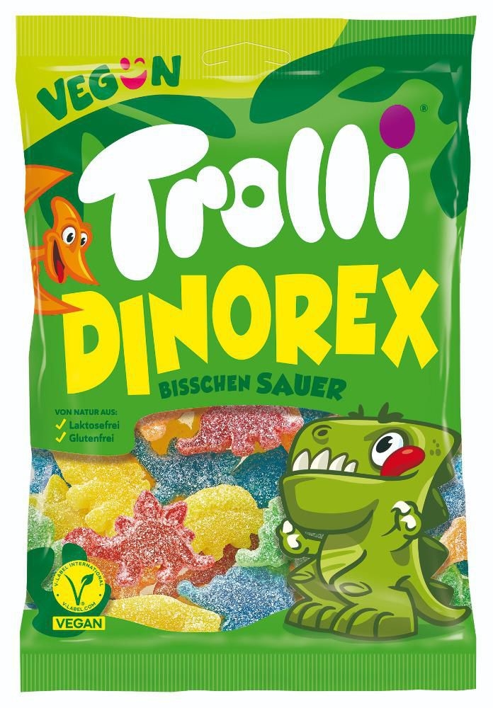 Trvanlivé potraviny - Trolli Dinorex 200g