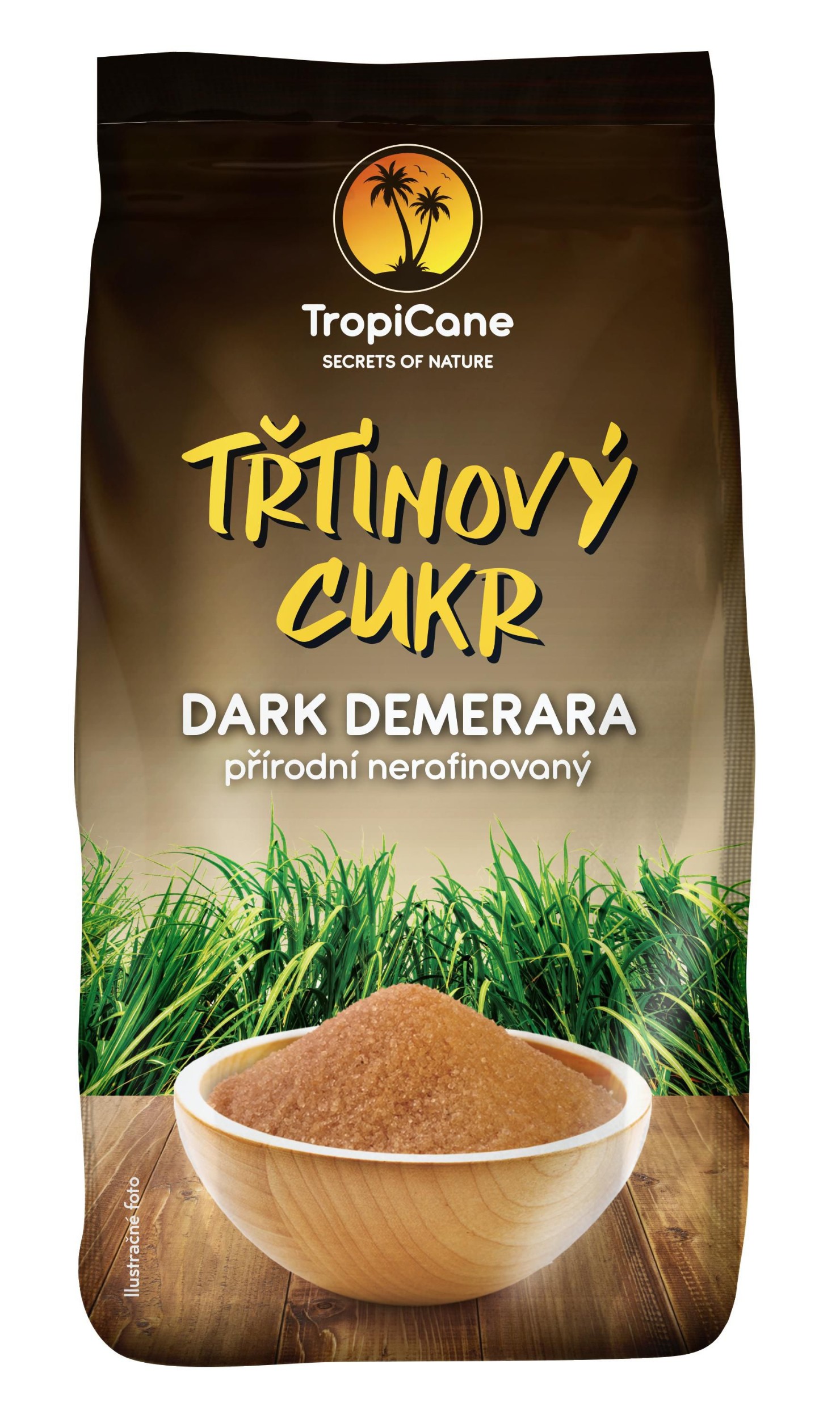 Trvanlivé potraviny - TropiCana Třtinový cukr dark demerara 800 g