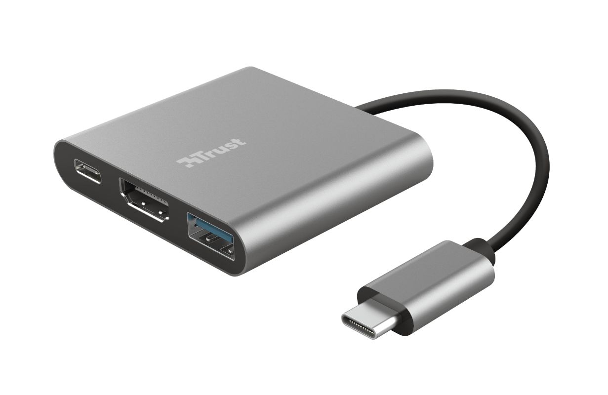 Elektro - Trust Dalyx 3-in-1 USB-C Adapter
