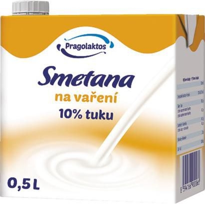 Mléčné a chlazené - Trvanlivá smetana 10% 0,5 l