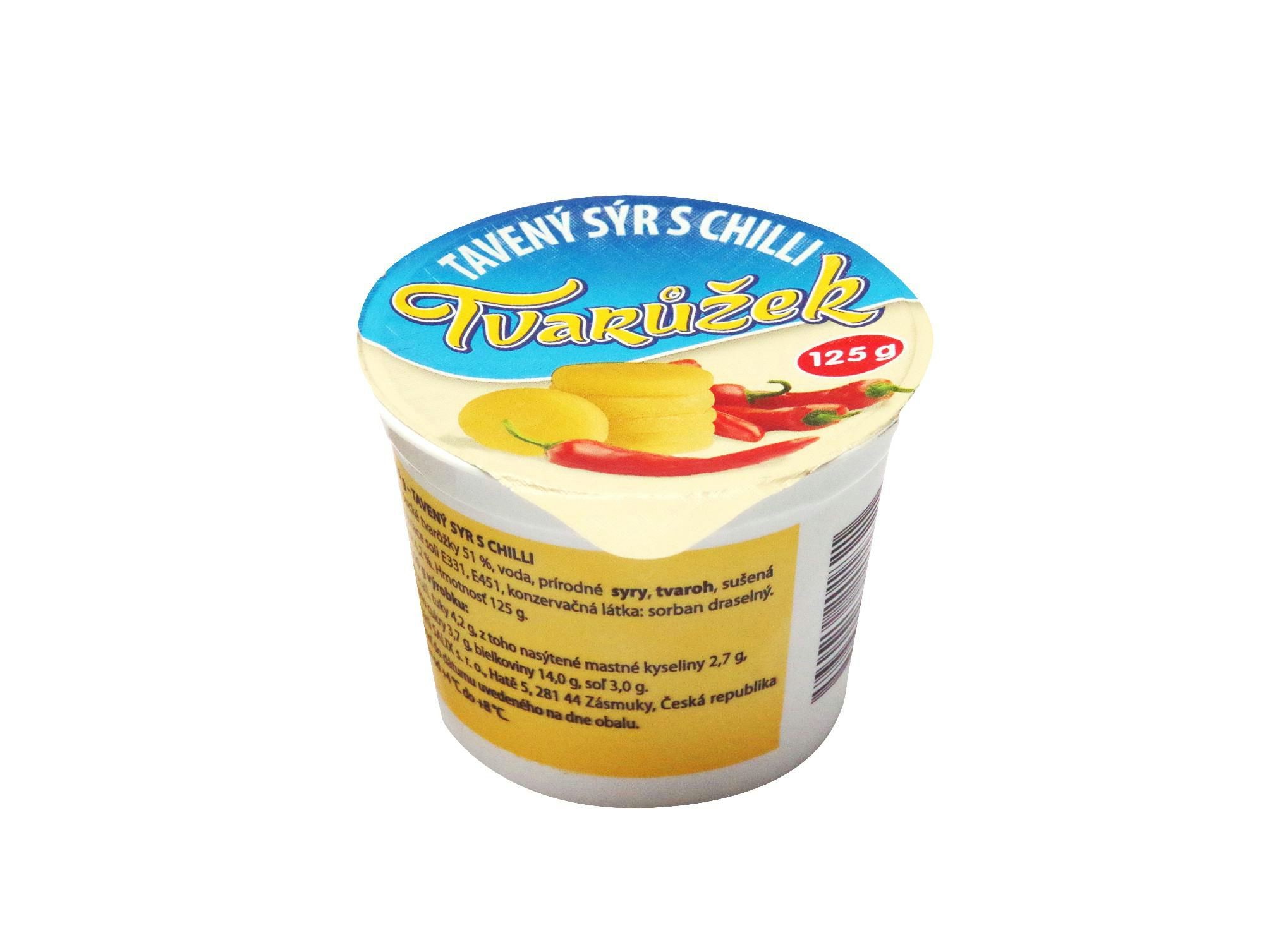 Tvarůžek Tavený sýr s chilli 125g-0