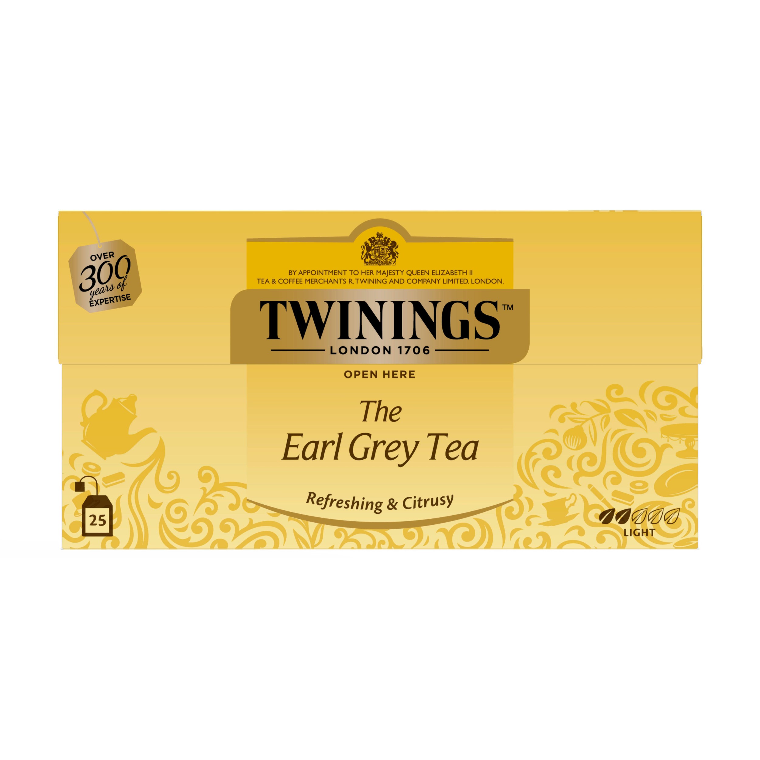 Nápoje - Twinings Earl Grey černý čaj 25x2g