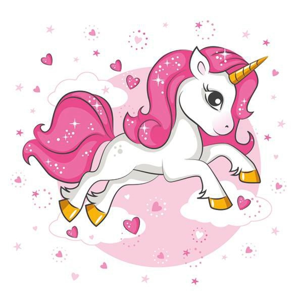 Domácnost a Zahrada - Ubrousky Daisy Pink Heart Unicorn, 33 x 33 cm, 3vr., 20ks