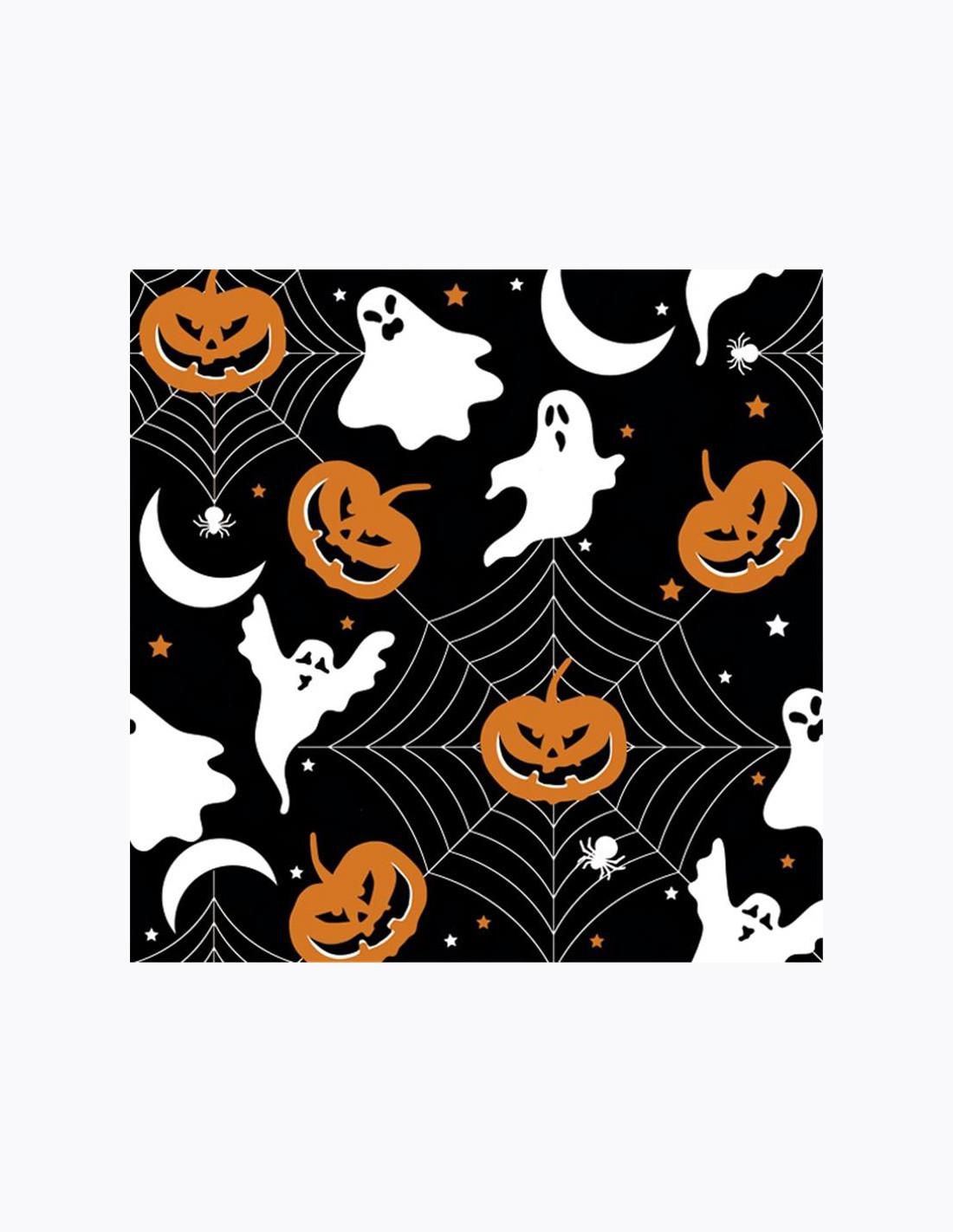 Ubrousky Halloween 33x33cm, 20ks, černá