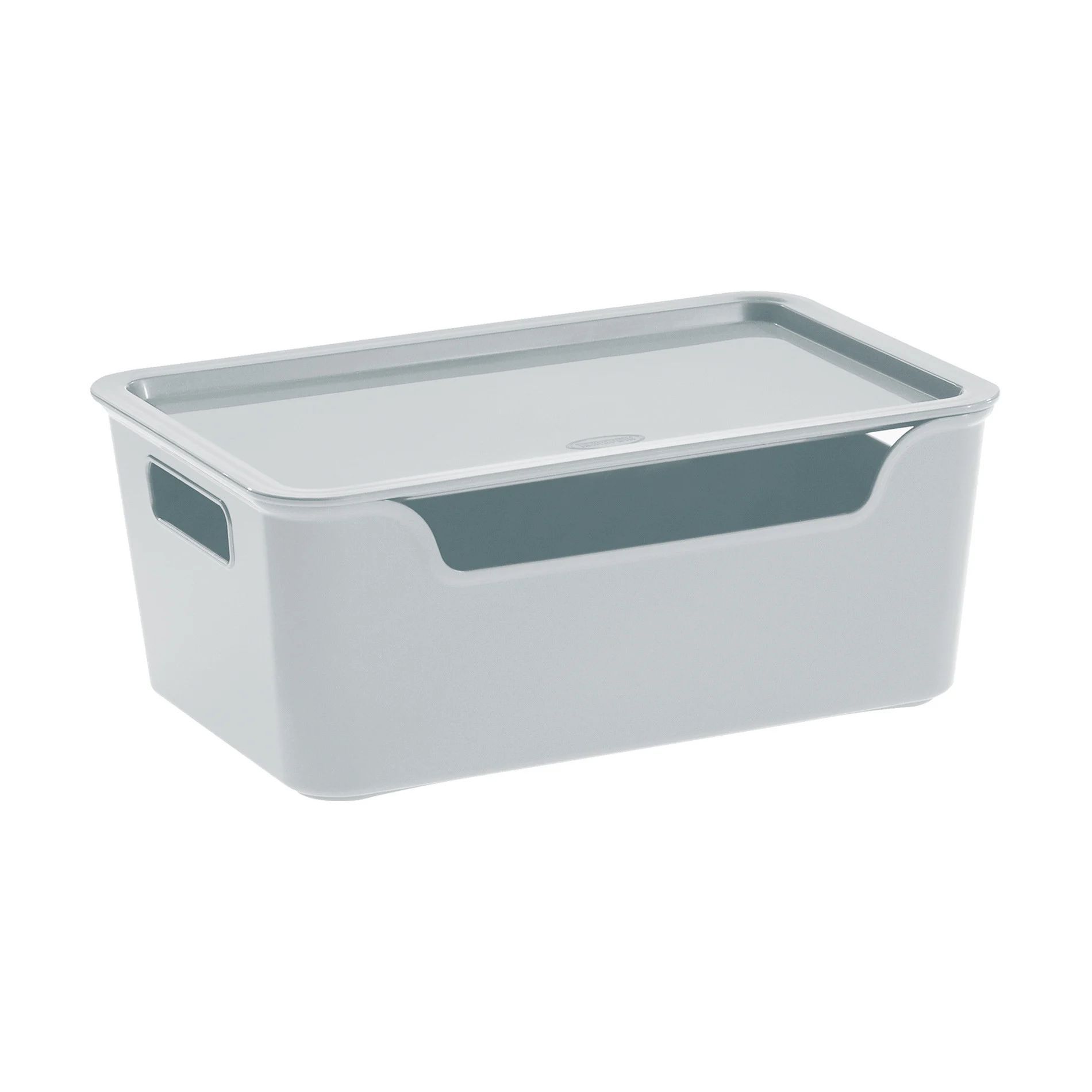Domácnost a Zahrada - Úložný box BELLA XL s víkem - 4,22 l šedá