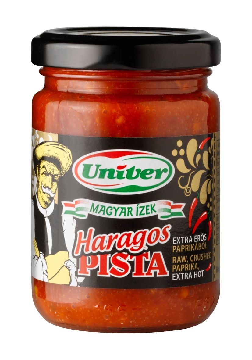Trvanlivé potraviny - Univer Haragos Pista Extra pikantní syrová mletá kořeninová paprika 150g