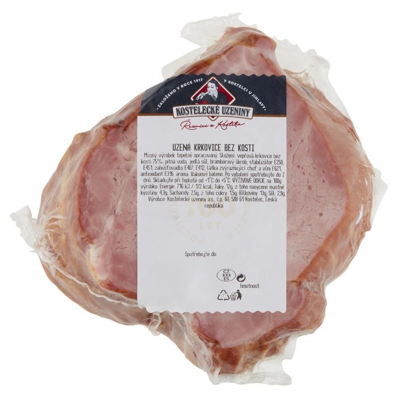 Uzená masa - Uzená krkovice bez kosti - cca 600 g