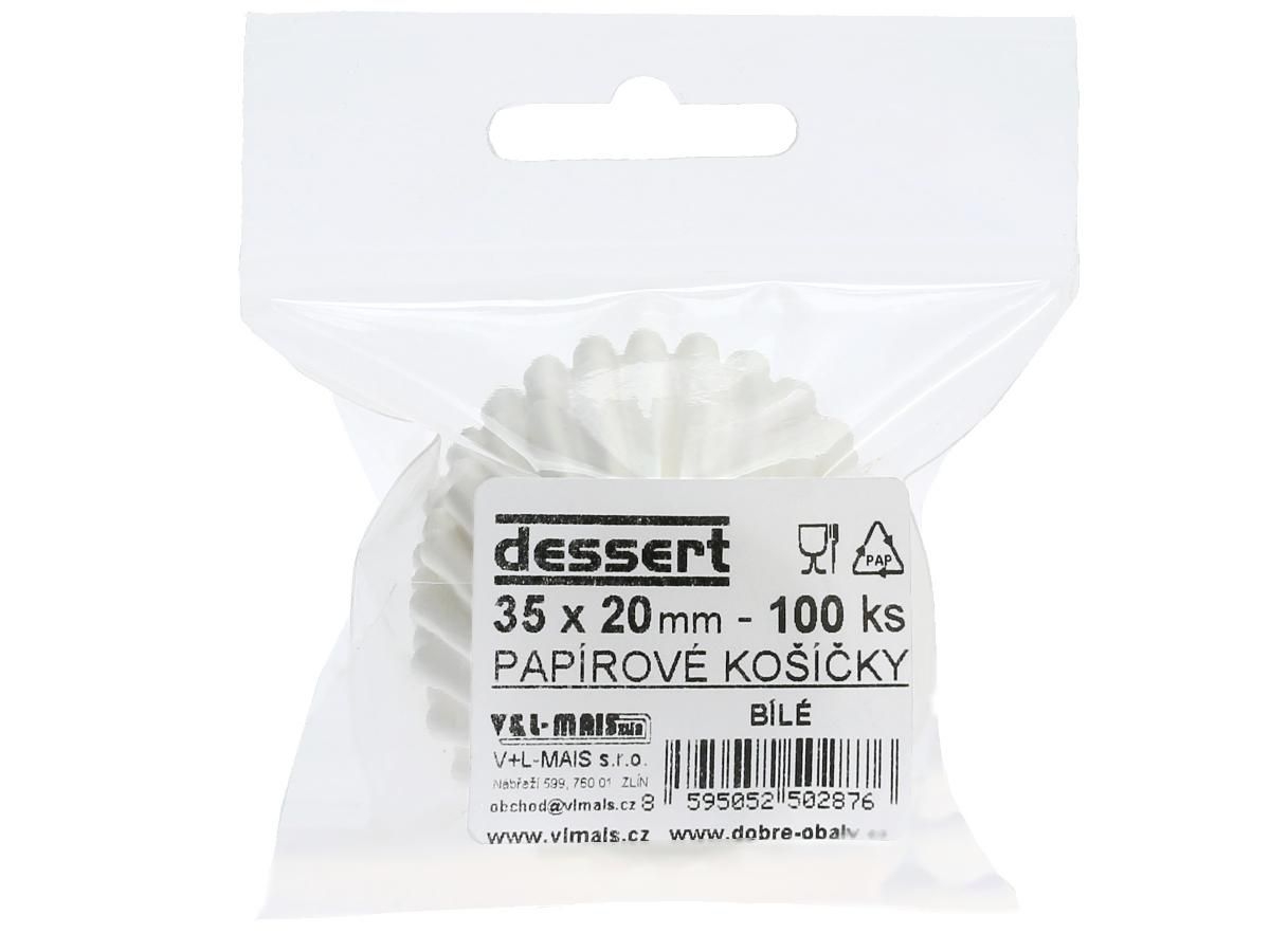 Domácnost a Zahrada - V+L Mais Košíček papírový střední 35x20mm 100 ks