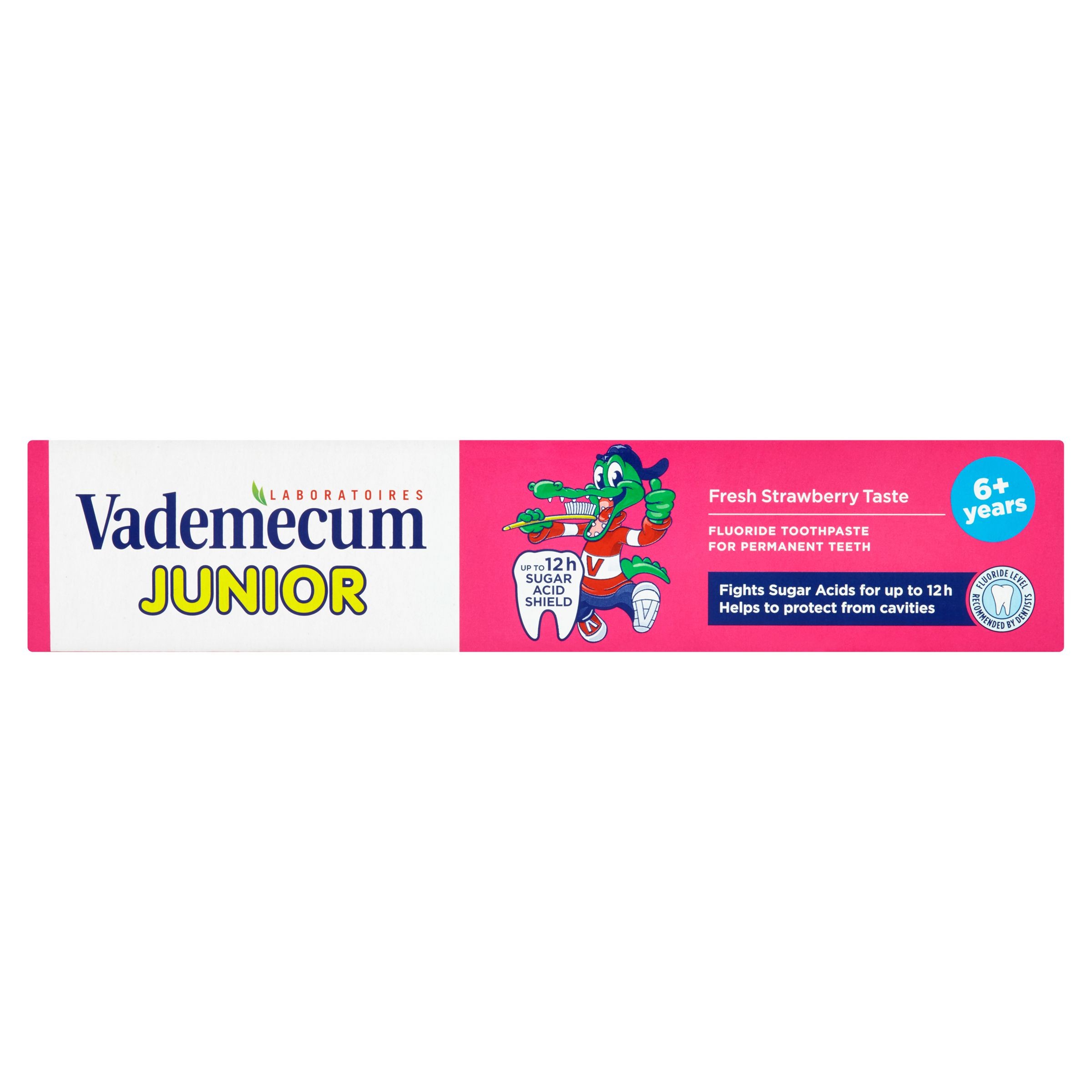 Svět dětí - Vademecum Junior zubní pasta 6+ Fresh Strawberry Taste 75 ml