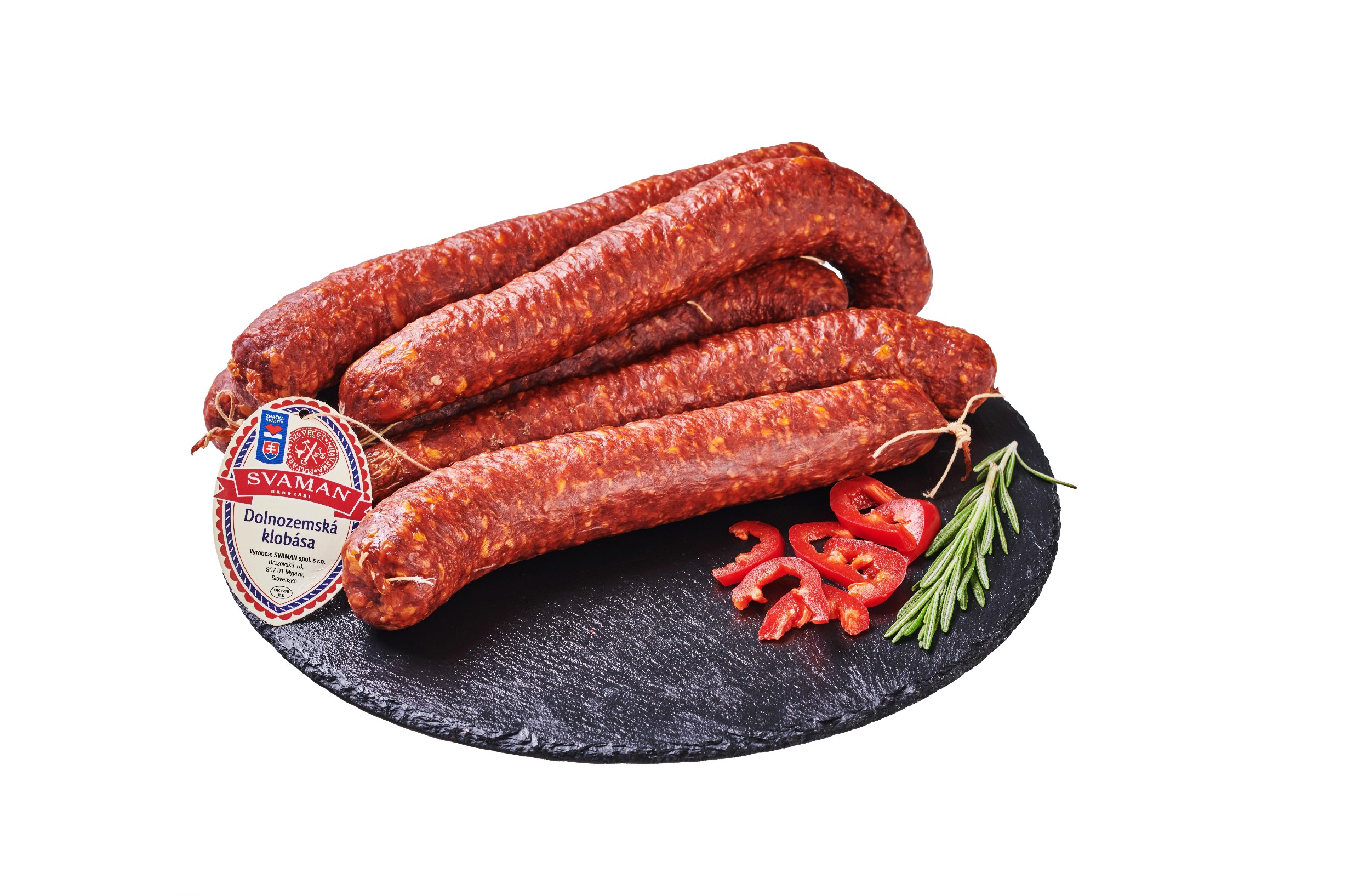 Vakuovaná Dolnozemská klobása - 1 ks, ca. 240 g