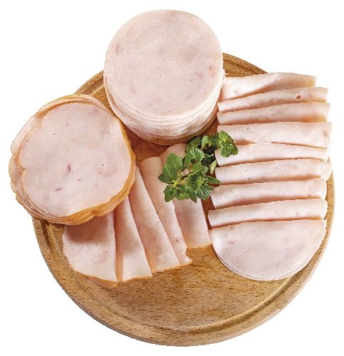 Uzeniny a lahůdky - Vakuovaná Selská kuřecí zauzená šunka krájená Globus - cca 130 g