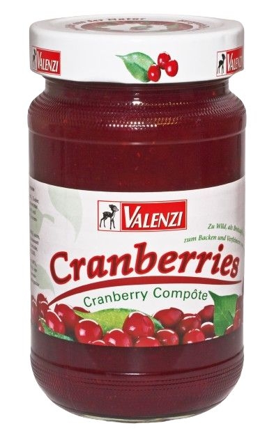 Trvanlivé potraviny - Valenzi Kanadské brusinky v nálevu 320g