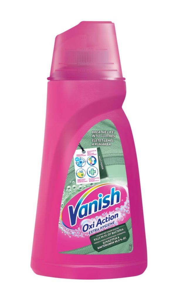 Drogerie a kosmetika - Vanish Oxi Action Extra Hygiene tekutý odstraňovač skvrn 940ml