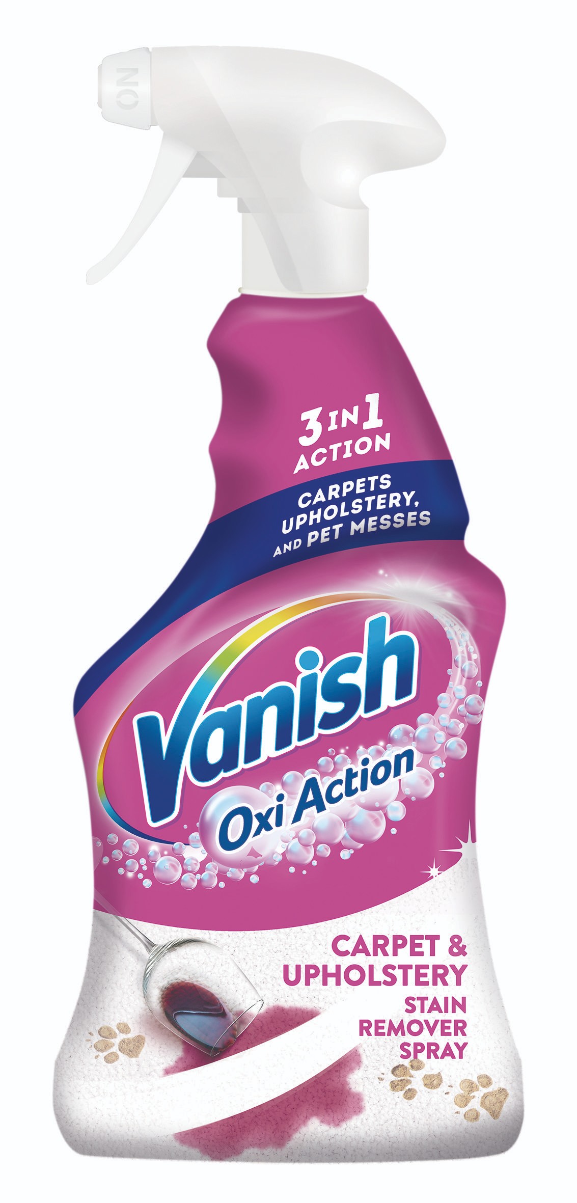 Drogerie a kosmetika - Vanish Oxi Action Sprej 3v1 na čištění koberců a čalounění 500 ml
