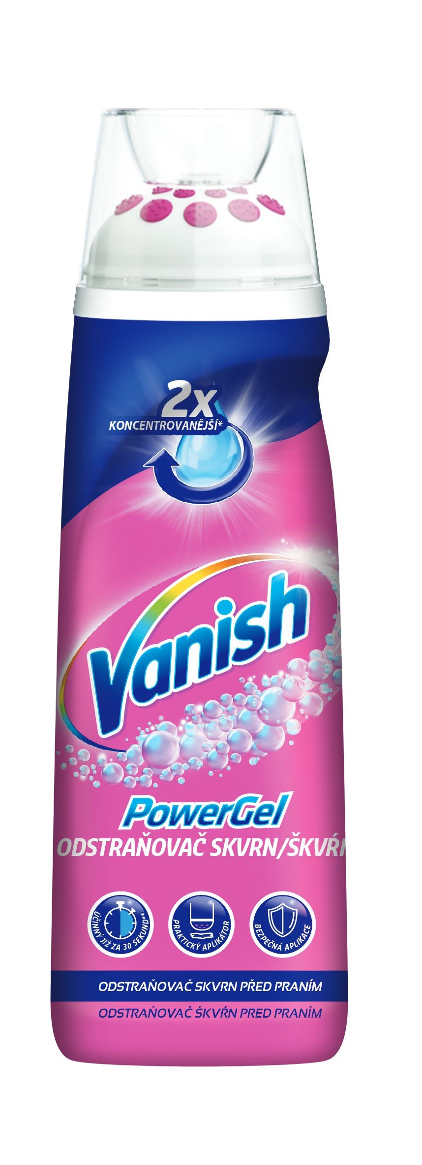Drogerie a kosmetika - Vanish Powergel Nový odstraňovač skvrn před praním 200 ml