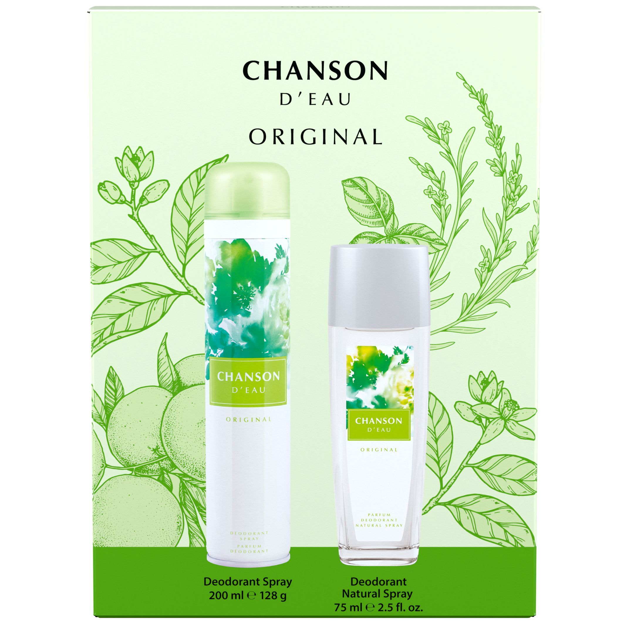 Drogerie a kosmetika - Vánoční balíček CHANSON ORIGINAL DNS 75ml + DEO 200ml