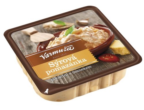 Uzeniny a lahůdky - Varmuža Pikantní sýrová pomazánka s česnekem 135 g