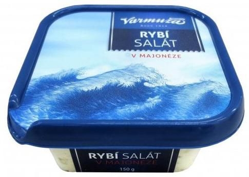 Uzeniny a lahůdky - Varmuža Rybí salát v majonéze 150 g