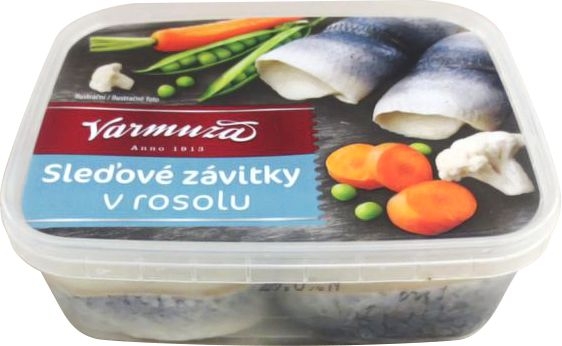 Uzeniny a lahůdky - Varmuža Sleďové závitky v rosolu 200 g