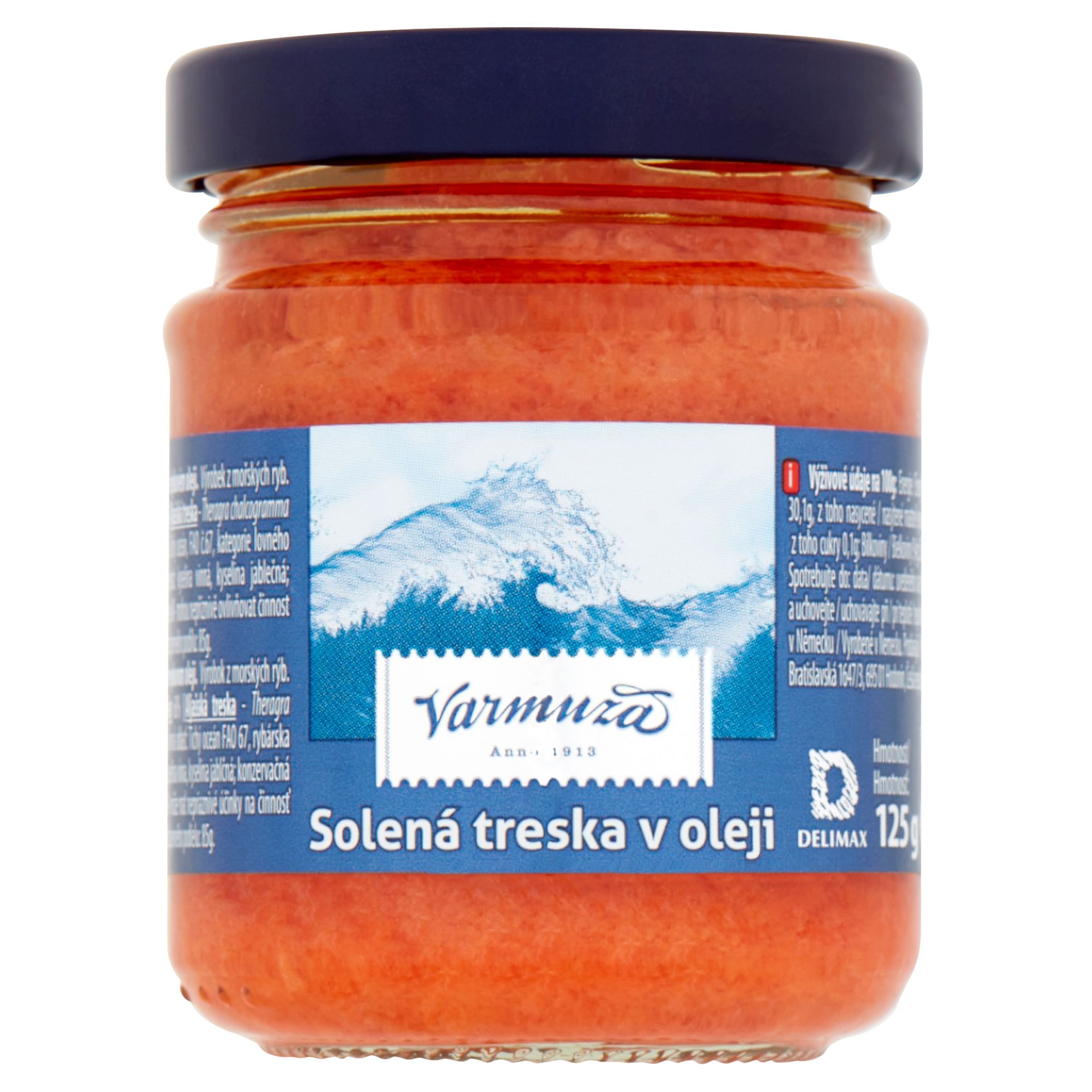 Uzeniny a lahůdky - Varmuža Solená treska v oleji 125 g