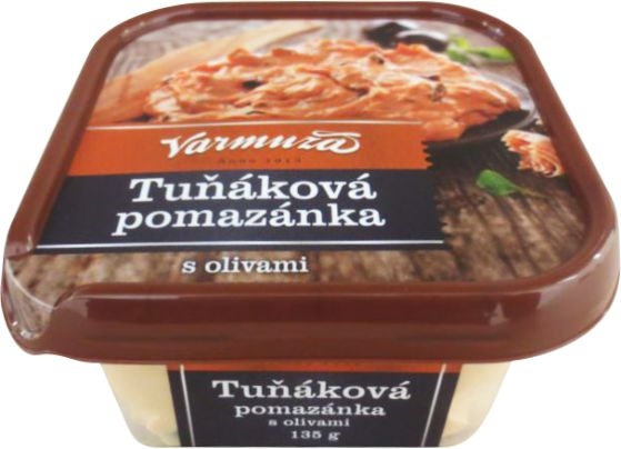 Uzeniny a lahůdky - Varmuža Tuňáková pomazánka s olivami 135 g