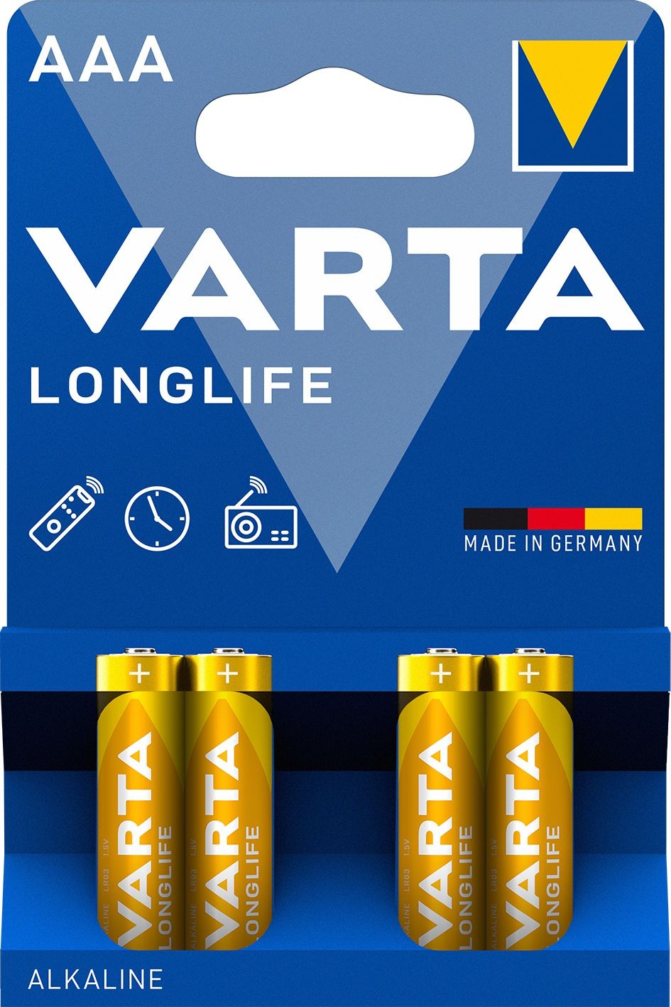 Elektro - Varta Alkalické baterie Longlife AAA 4 ks