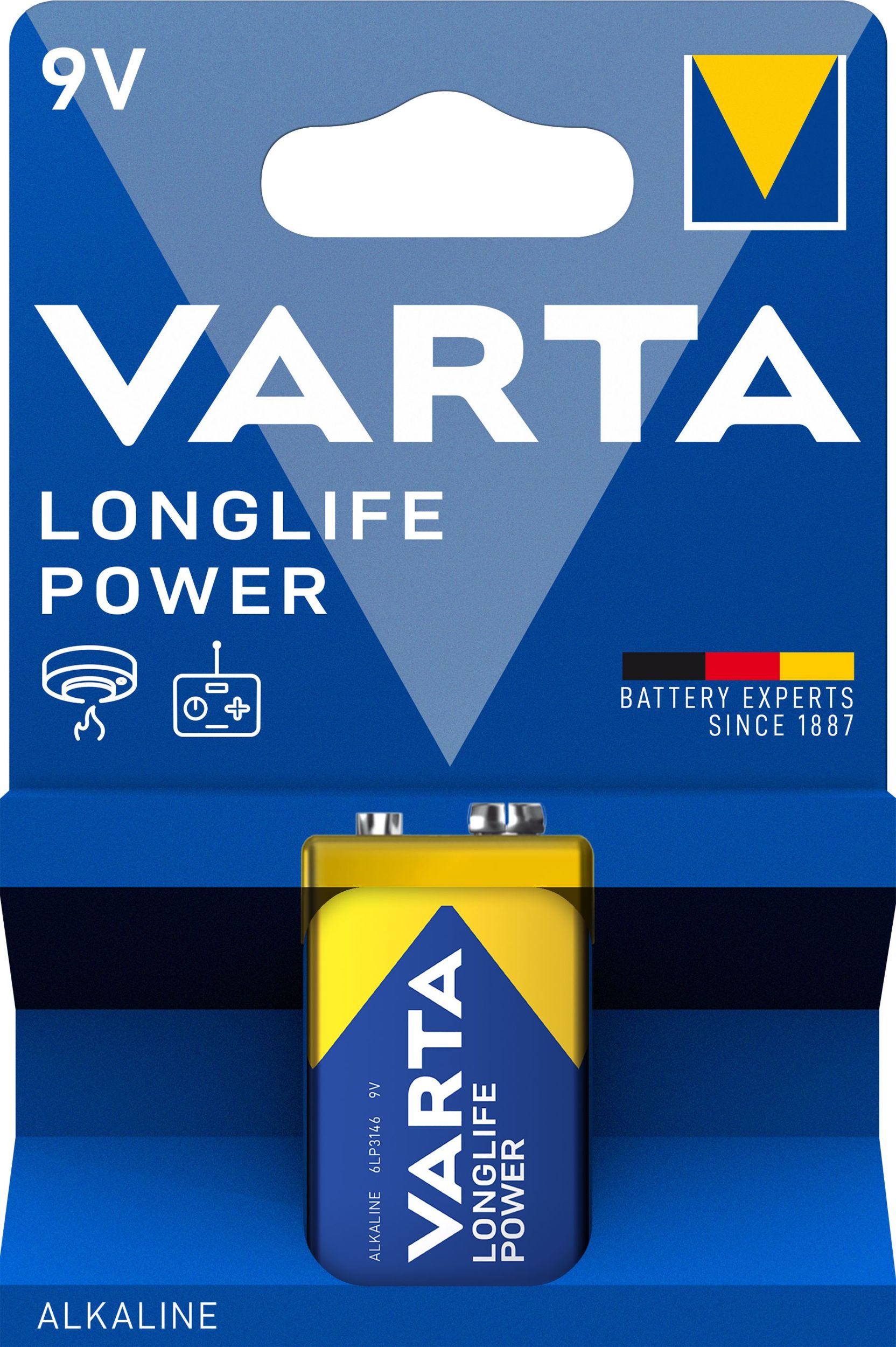 Elektro - Varta Alkalické baterie Longlife Power 9V 1 ks
