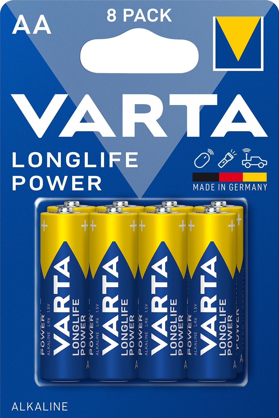 Elektro - Varta Alkalické baterie Longlife Power AA 8 ks