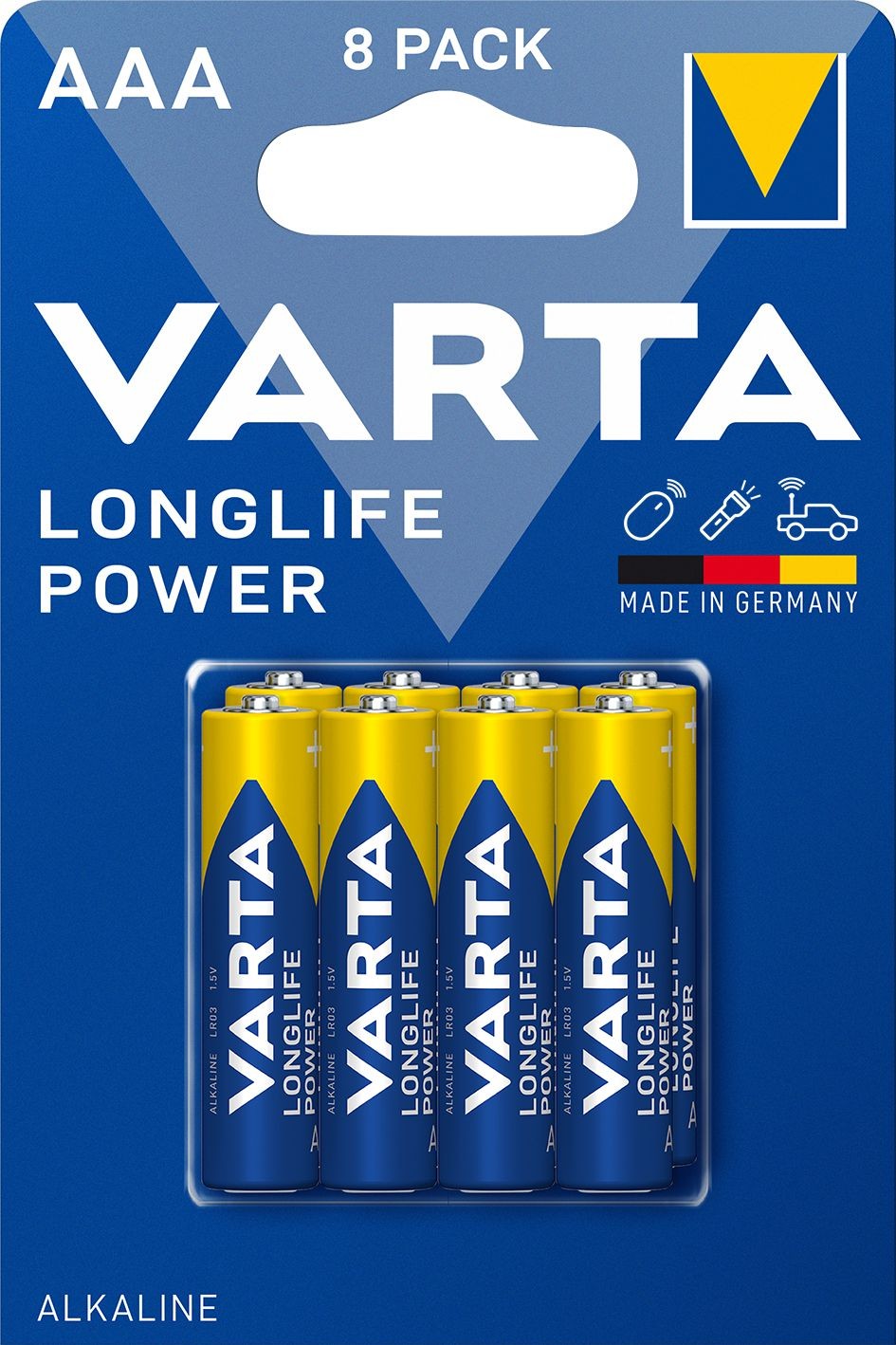 Elektro - Varta Alkalické baterie Longlife Power AAA 8 ks