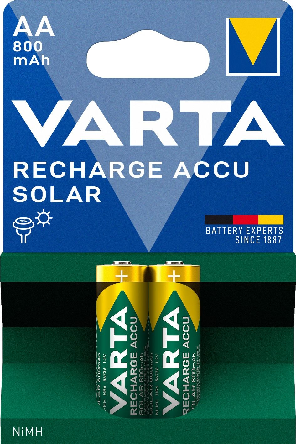 Elektro - VARTA Dobíjecí baterie AA 800mAh BLI 2