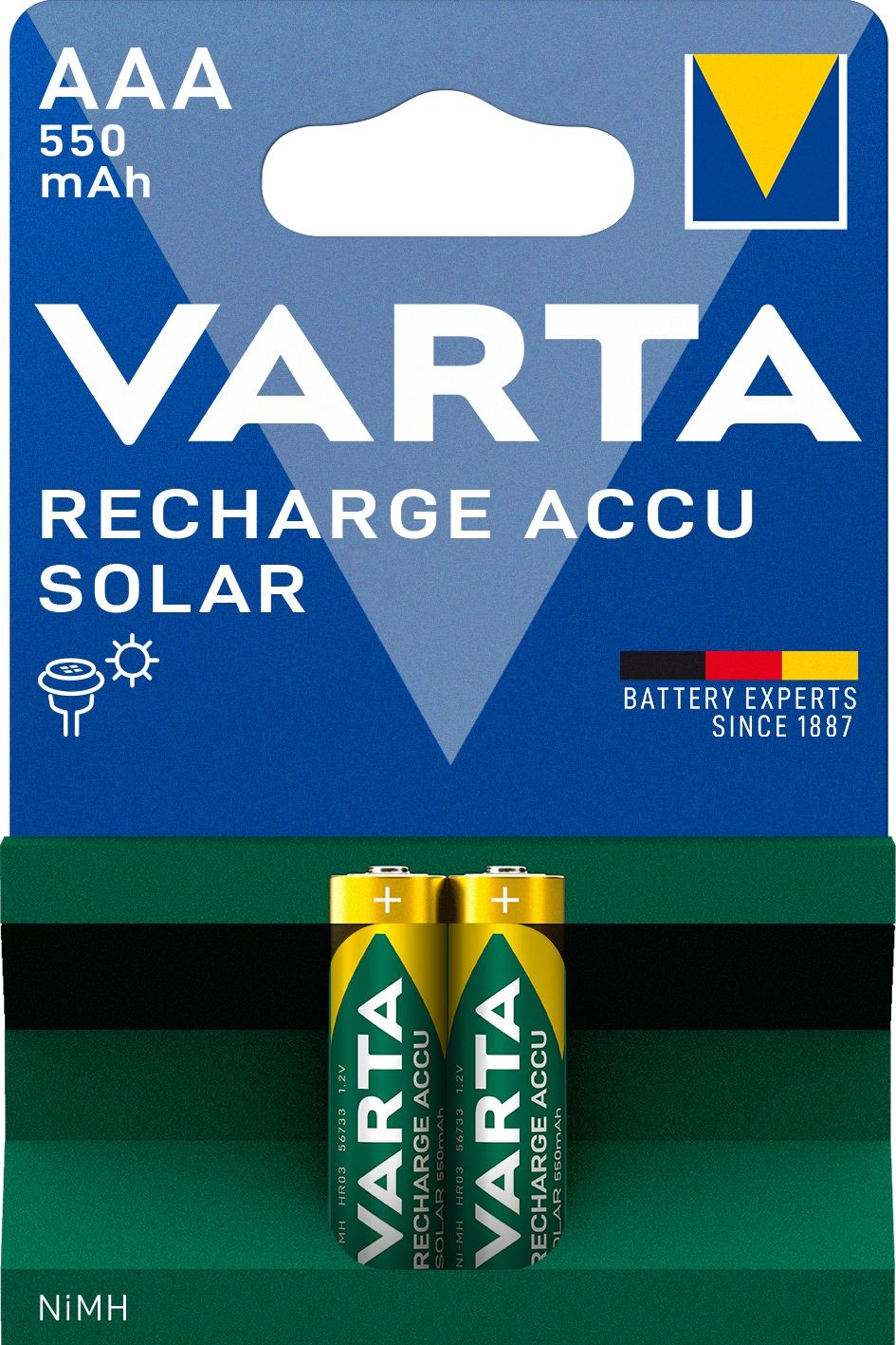 Elektro - Varta Dobíjecí baterie AAA 550mAh BLI 2