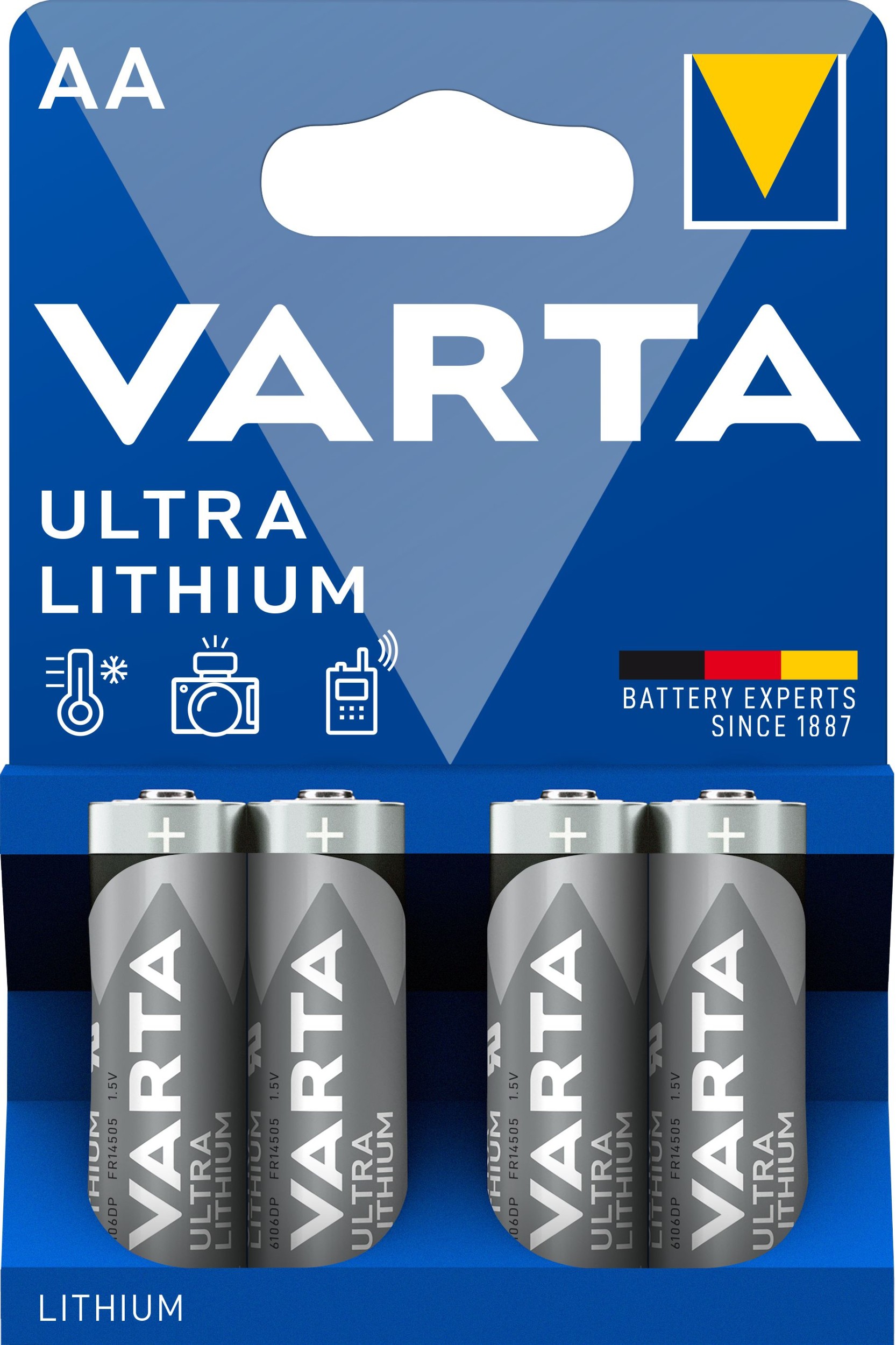 Elektro - Varta Lithiové baterie Ultra Lithium AA 4 ks