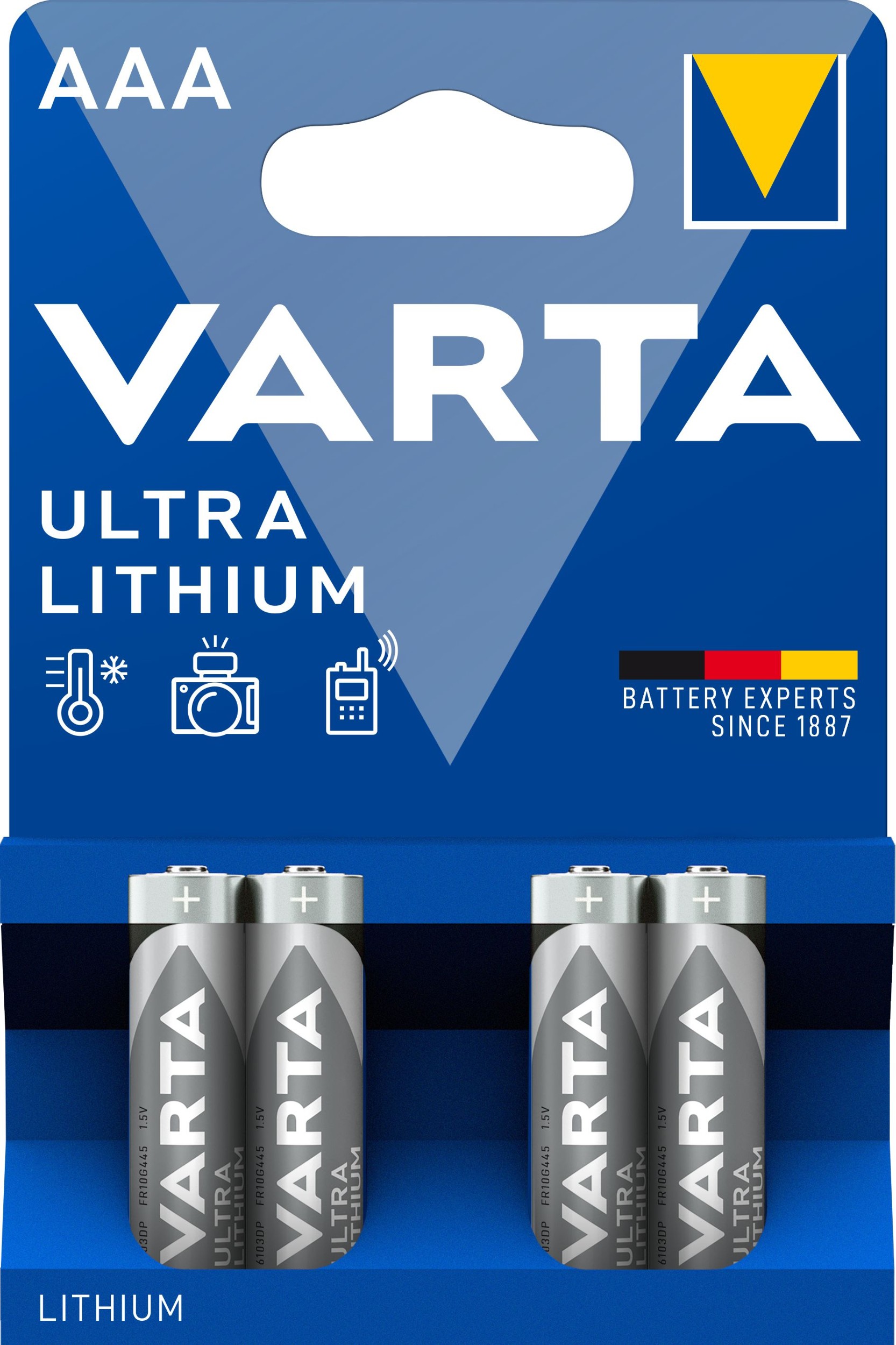 Elektro - Varta Lithiové baterie Ultra Lithium AAA 4 ks
