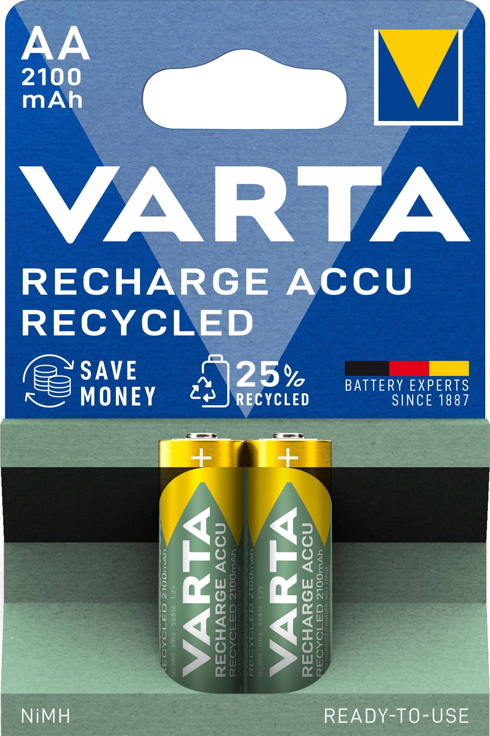 Elektro - Varta Nabíjecí baterie AA Recycled Recharge Accu 2 ks
