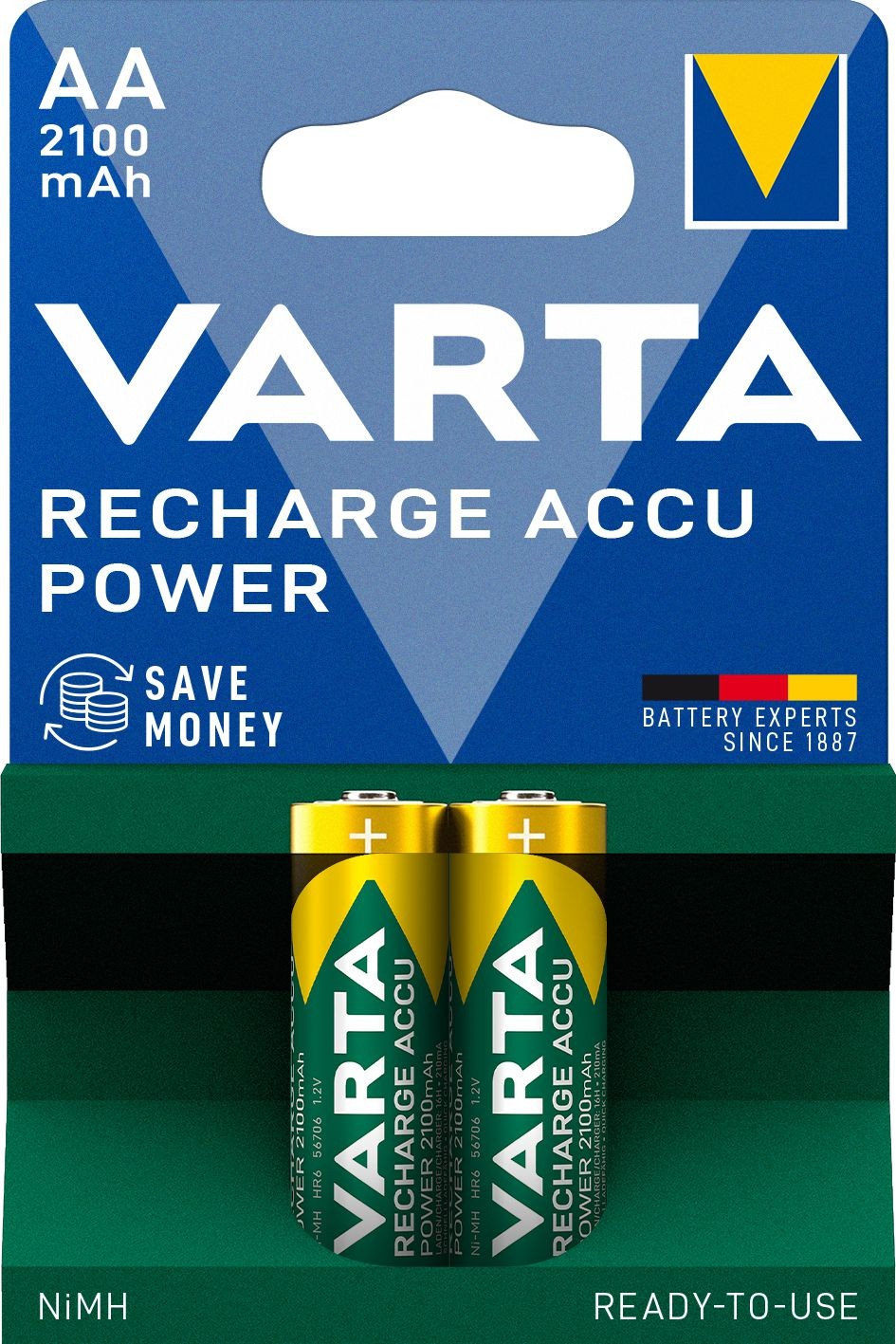 Elektro - Varta Nabíjecí baterie Recharge Accu Power 2 AA 2100 mAh R2U